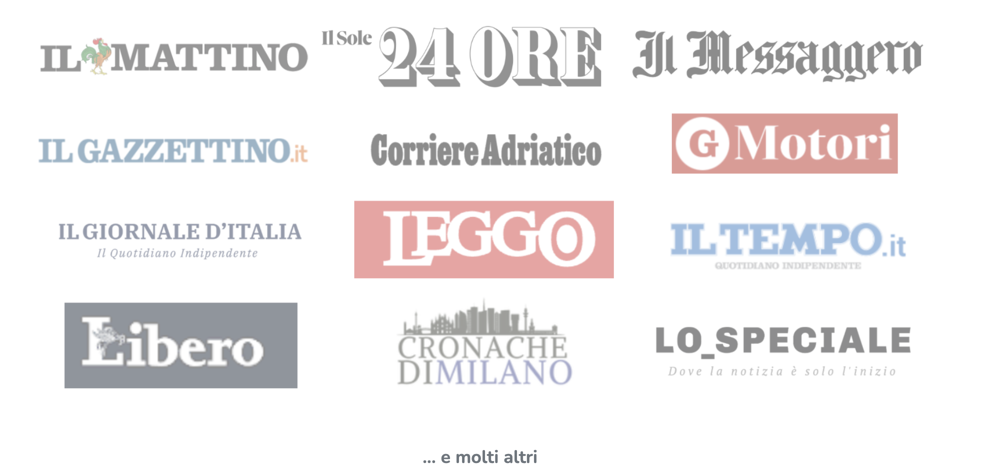 Testate Giornalistiche - Dicono di noi